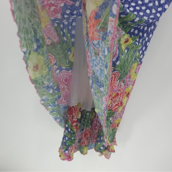 Carine Darcy Dress Summer Garden Floral Burnout Dress A-Line Burnout Polkadot - Picture 4 of 16